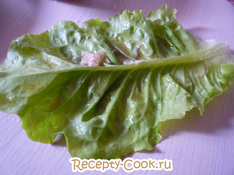 салатные листья закуска рецепт