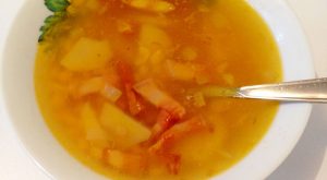 Гороховый суп с копчёностями по-фински