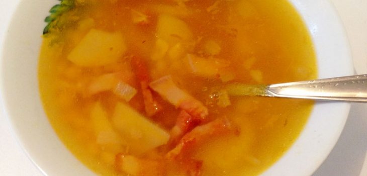 Гороховый суп с копчёностями по-фински