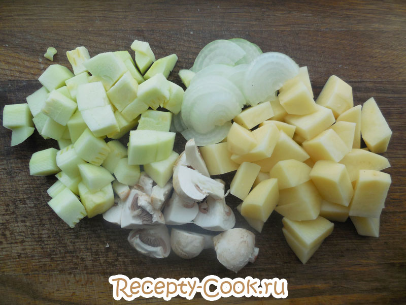 рецепт овощного рагу с курицей