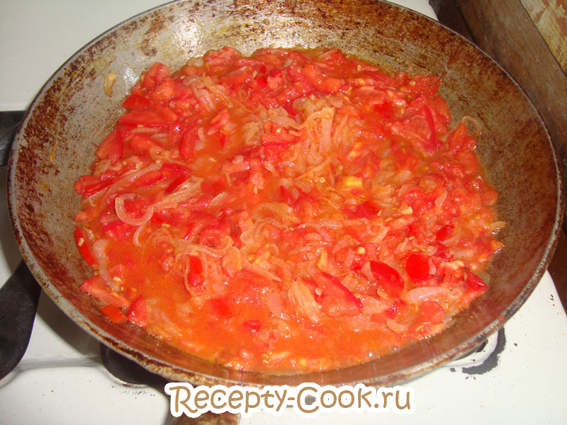яичница с помидорами рецепт с фото