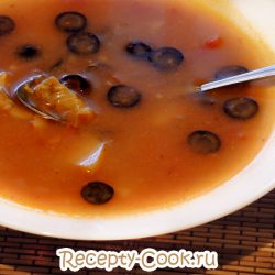 Томатный суп с треской
