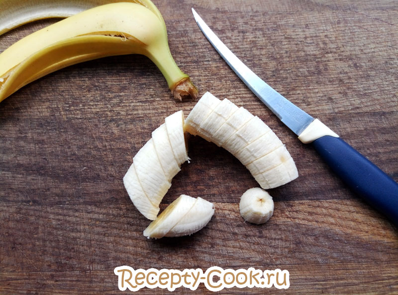 смузи с творогом и бананом