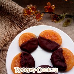 Карамелезированный апельсин в шоколаде