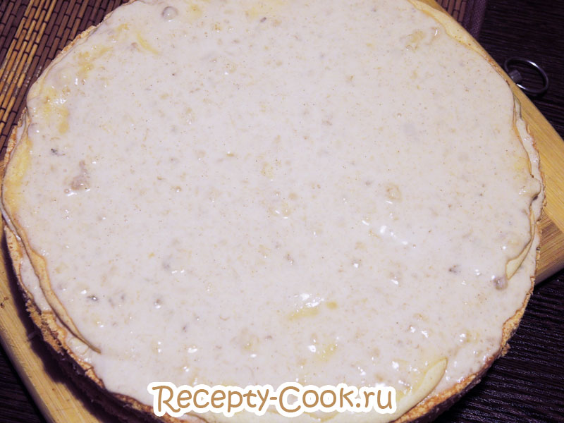 бисквит со сметанным кремом рецепт